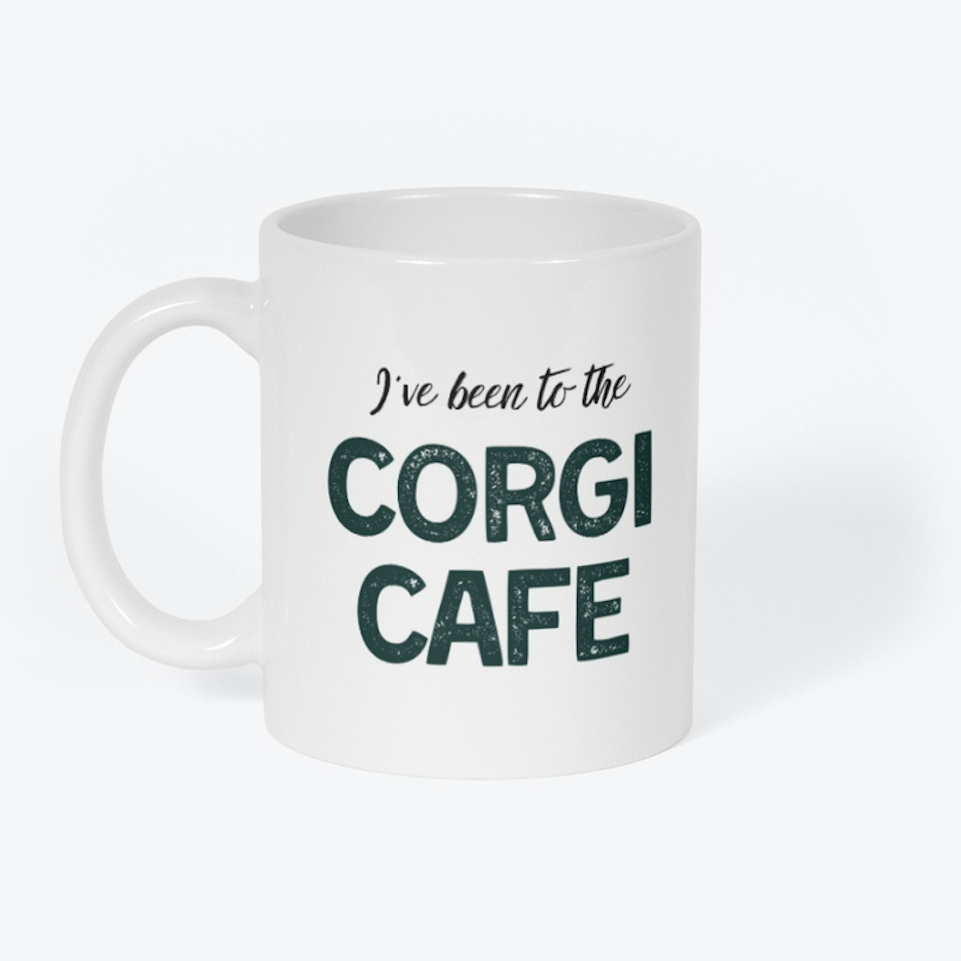 Corgi Cafe Guest Mug - White
